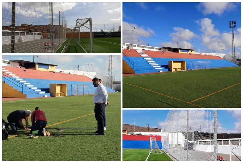 Collage de fotos de las obras de mejora (Foto TA)